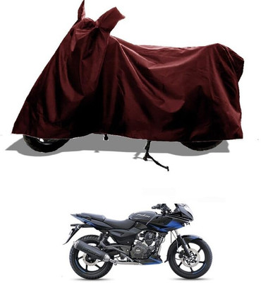 KEDIT Two Wheeler Cover for Bajaj(Pulsar 220 DTS-i, Maroon)