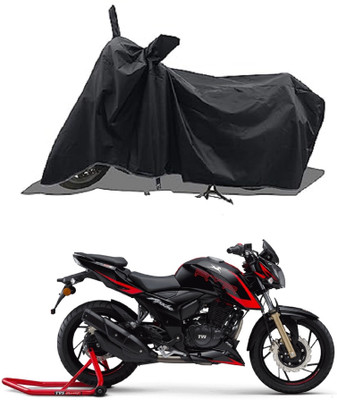 SPECTUS Two Wheeler Cover for TVS(Apache RTR 200 Fi E100, Black)