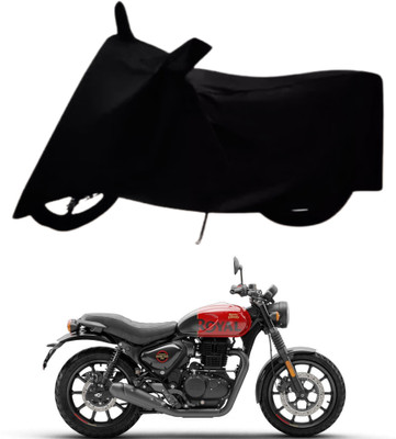 BigFly Waterproof Two Wheeler Cover for Royal Enfield(Hunter 350, Black)