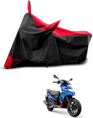 KEDIT Two Wheeler Cover for Ampere(SR 160, Red, Black)