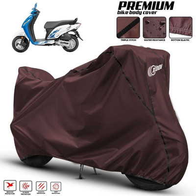 xodi Waterproof Two Wheeler Cover for Honda(Activa i, Maroon, Black)