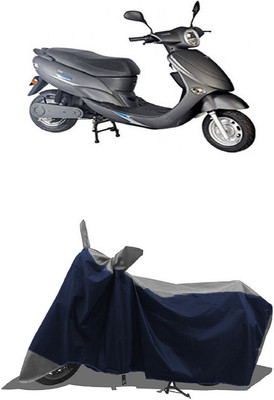 SUGASHRI Waterproof Two Wheeler Cover for Avon(E Star BS6, Grey, Blue)