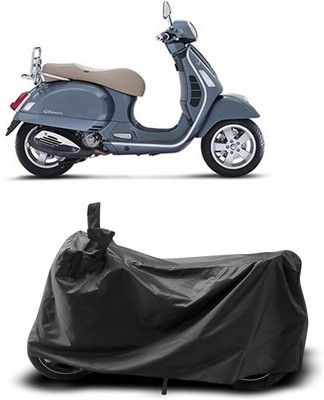AASHTIK MART Two Wheeler Cover for Vespa(GTS 300, Black)