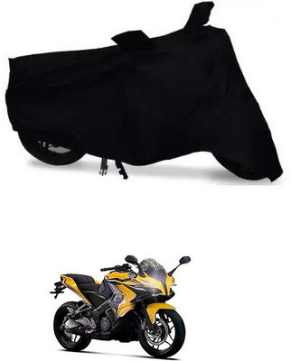 THE REAL ARV Waterproof Two Wheeler Cover for Bajaj(Pulsar SS400, Black)