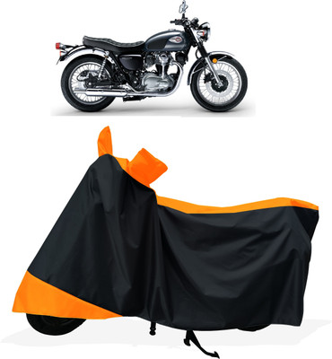 Tricway Two Wheeler Cover for Kawasaki(W800 BS6, Orange)