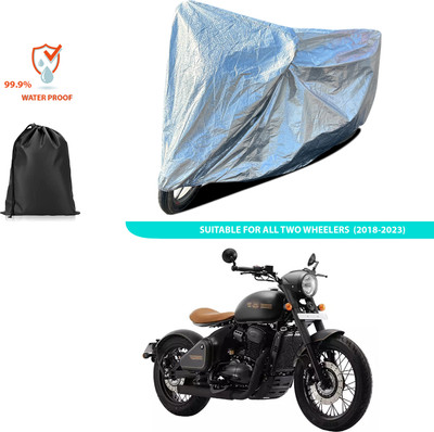 CODOKI Waterproof Two Wheeler Cover for JAWA(Perak, Silver)