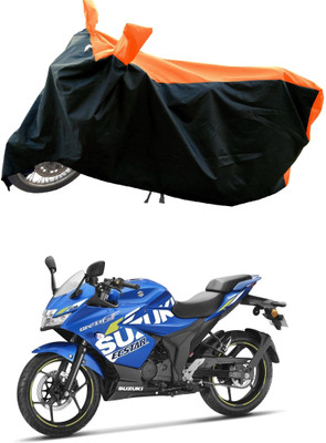 DeepShakshi AUTOMOTIVE Two Wheeler Cover for Suzuki(Gixxer, Orange)