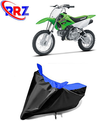RRZ Waterproof Two Wheeler Cover for Kawasaki(KLX 110, Black, Blue)