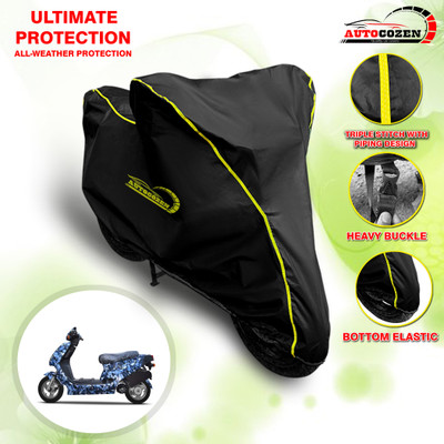AUTOCOZEN Waterproof Two Wheeler Cover for Hero(Electric AXLHE-20, Black)