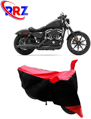 RRZ Waterproof Two Wheeler Cover for Harley Davidson(Iron 883, Black, Red)