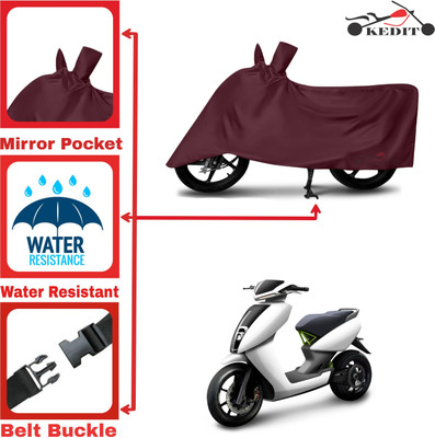 KEDIT Two Wheeler Cover for Ather(450, Maroon)