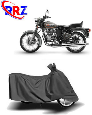 RRZ Waterproof Two Wheeler Cover for Royal Enfield(Bullet 500, Grey)