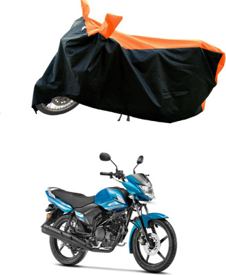Mdstar Waterproof Two Wheeler Cover for Yamaha(Saluto BS6, Orange)