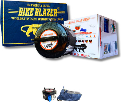 BIKE BLAZER Waterproof Two Wheeler Cover for TVS(Victor, Blue)