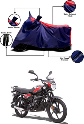 RAQTRO Waterproof Two Wheeler Cover for Bajaj(CT110, Red, Blue)