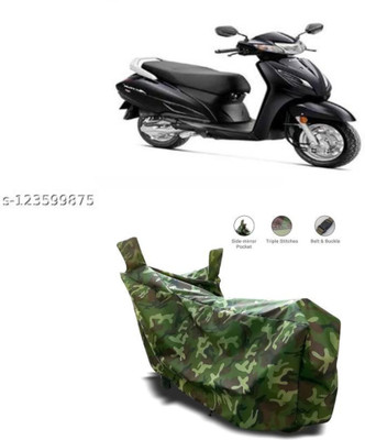 Aada Waterproof Two Wheeler Cover for Universal For Bike(Green)