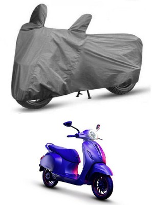 Ascension Two Wheeler Cover for Bajaj(Chetak, Grey)