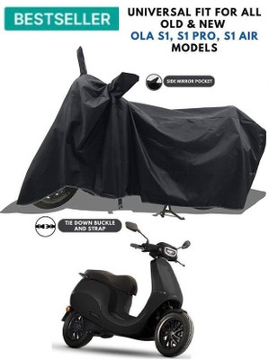 smwzxyu Waterproof Two Wheeler Cover for Ola(Scooty, Black)