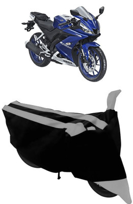 DeepShakshi AUTOMOTIVE Waterproof Two Wheeler Cover for Yamaha(R15 V3, Grey, Black)