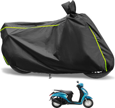 Euro Care Waterproof Two Wheeler Cover for Yamaha(Fascino, Black)