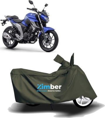 ZIMBER Two Wheeler Cover for Yamaha(FZ25, Green)