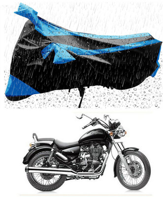 AutoRash Two Wheeler Cover for Royal Enfield(Thunderbird 350, Blue, Black)