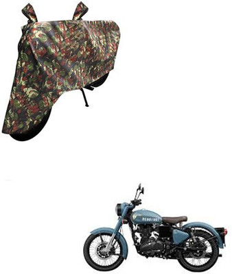 SK AUTO Waterproof Two Wheeler Cover for Royal Enfield(Classic 350, Multicolor)