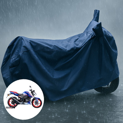 PAGORA Waterproof Two Wheeler Cover for TVS(Apache RTR 165 RP, Blue, Blue)