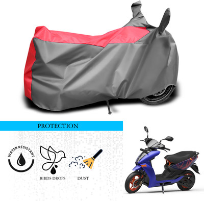 GOSHIV-car and bike accessories Waterproof Two Wheeler Cover for Ather(450, Grey, Red)