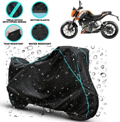 kerwa Waterproof Two Wheeler Cover for KTM(125 Duke, Black)