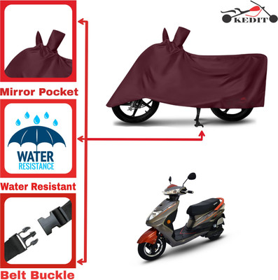 AASHTIK MART Two Wheeler Cover for Okinawa(Ridge, Maroon)