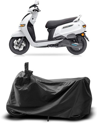 KEDIT Two Wheeler Cover for TVS(iQube Electric, Black)