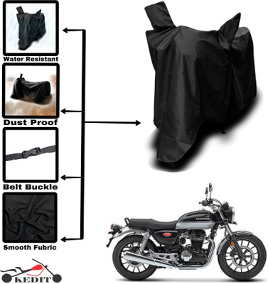 KEDIT Two Wheeler Cover for Universal For Bike(Hness CB350, Black)