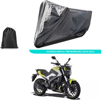 PAGORA Two Wheeler Cover for Bajaj(Dominar, Grey)