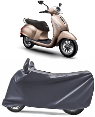 AUCTIMO Two Wheeler Cover for Bajaj(Chetak, Multicolor)