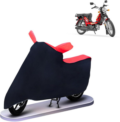 KEDIT Two Wheeler Cover for TVS(XL 100, Red, Black)