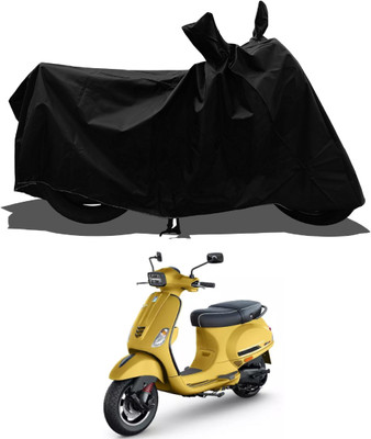 Tricway Waterproof Two Wheeler Cover for Piaggio(Vespa SXL, Black)