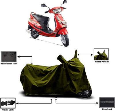 Amexride Two Wheeler Cover for Mahindra(Duro 125, Green)