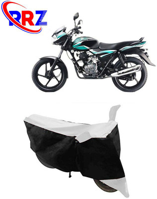 RRZ Waterproof Two Wheeler Cover for Bajaj(Discover 100 DTS-i, Black, White)