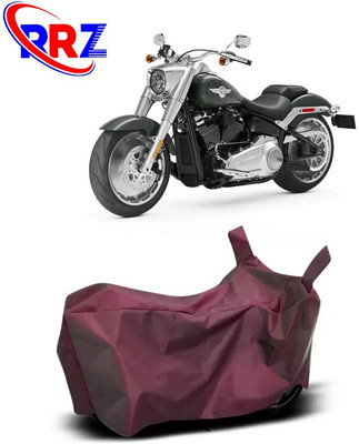 RRZ Waterproof Two Wheeler Cover for Harley Davidson(Fat Boy, Maroon)
