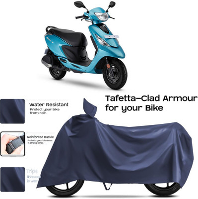 HWSXQAE Two Wheeler Cover for TVS(Blue)