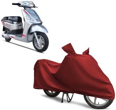 EGAL Waterproof Two Wheeler Cover for Hero(Electric NYX e5, Maroon)