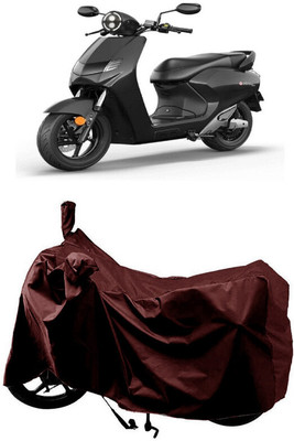 SUGASHRI Waterproof Two Wheeler Cover for Bounce(Infinity E1, Maroon)