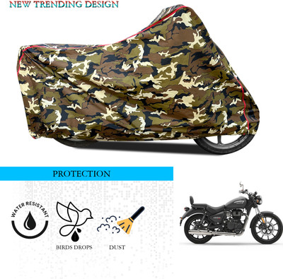 SnehaSales Waterproof Two Wheeler Cover for Royal Enfield(Meteor 350, Multicolor)