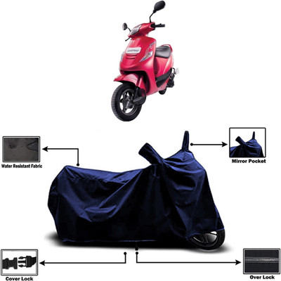 Amexride Two Wheeler Cover for Mahindra(Kine, Blue)