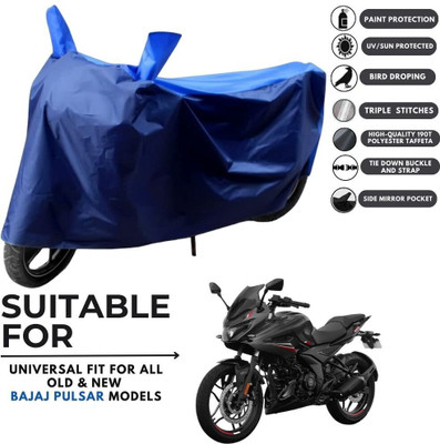 ZAQE Two Wheeler Cover for Bajaj(Pulsar 250 BS6, Blue, Blue)