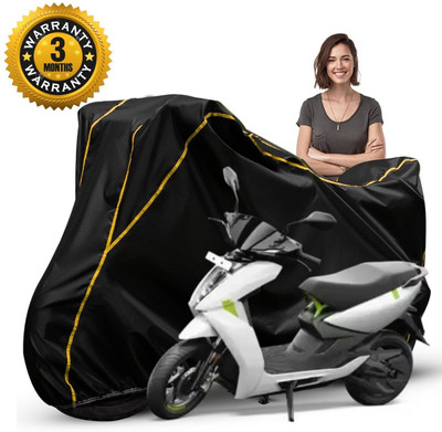 CoverX Waterproof Two Wheeler Cover for Ather(450 X, Black, Yellow)