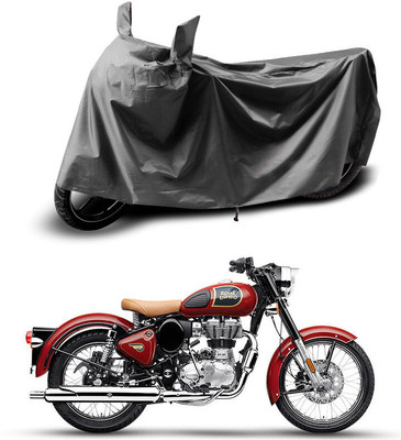 Gali Bazar Waterproof Two Wheeler Cover for Royal Enfield(Classic Squadron BS6, Grey)