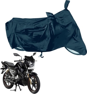 RiderShine Waterproof Two Wheeler Cover for TVS(Apache RTR 180, Black)