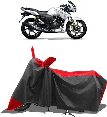 APNEK Waterproof Two Wheeler Cover for TVS(Apache RTR 180, Red, Black)